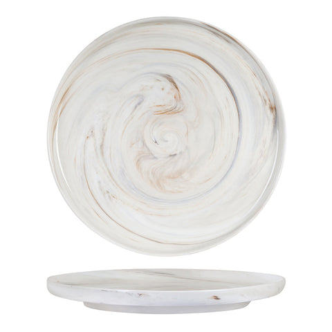 946013 Luzerne Signature Marble Dinnerware Collection Signature Marble Round Plate - Vertical Rim 330x35mm