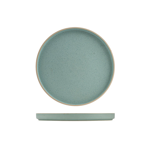 946823 Luzerne Mod Frosted Blue Dinnerware Collection Mod Frosted Blue Stackable Plate 235mm