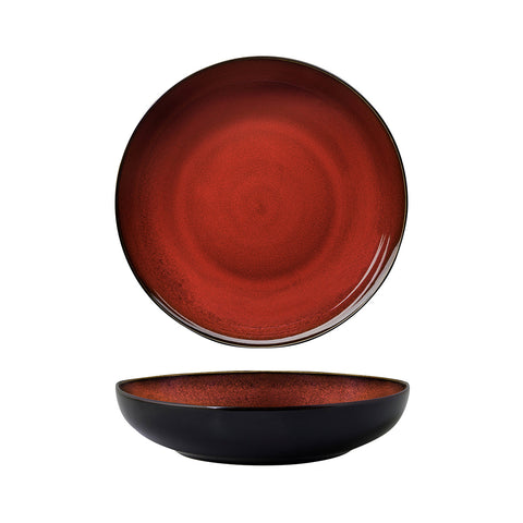 948853 Luzerne Rustic Crimson Dinnerware Collection Rustic Crimson Round Share Bowl 260x57mm/1870ml
