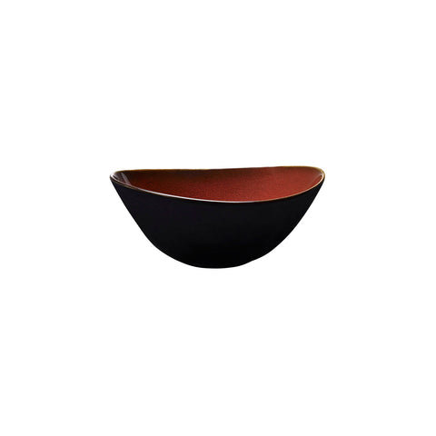 948872 Luzerne Rustic Crimson Dinnerware Collection Rustic Crimson Oval Share Bowl 190x170x84mm/800ml
