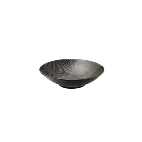 94927-BK Luzerne Zen Black Swirl Dinnerware Collection Zen Black Swirl Round Bowl 190x50mm/530ml