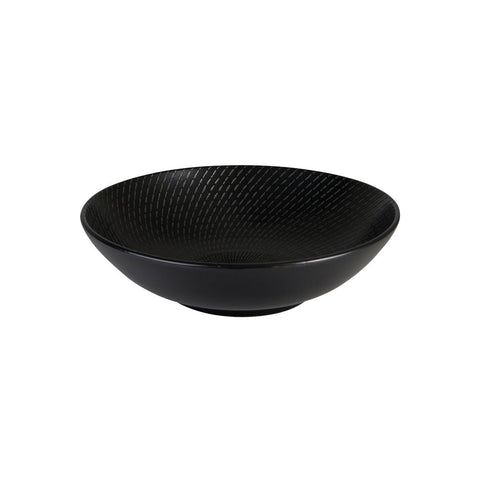 94930-BK Luzerne Zen Black Swirl Dinnerware Collection Zen Black Swirl Round Bowl 290x80mm/2500ml