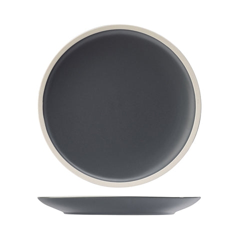 954010 Utopia Forma Charcoal Dinnerware Collection Round Plate 265x30mm