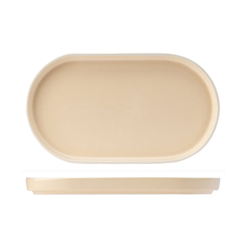 954231 Utopia Forma Vanilla Dinnerware Collection Oval Platter 310x175x27mm 