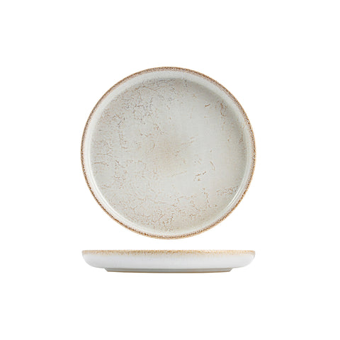 959972 Eclipse Duo Limestone Round Plate 220mm