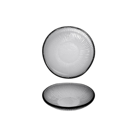 9909911 Churchill Bamboo Glass - Dusk Dinnerware Collection Organic Glass Bowl 170mm