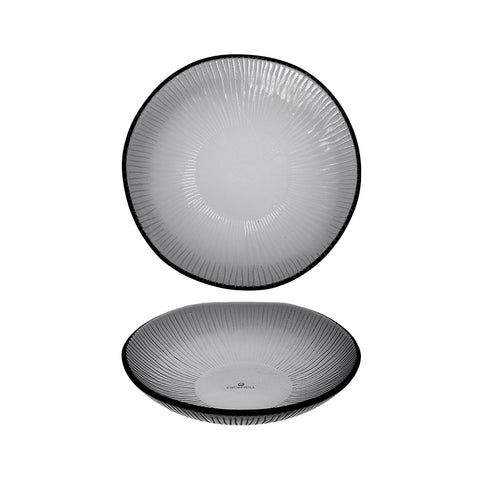 9909912 Churchill Bamboo Glass - Dusk Dinnerware Collection Organic Glass Bowl 215mm