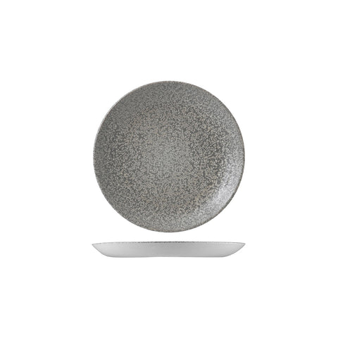 991206-GY Dudson Evo Origins Natural Grey Dinnerware Collection Evo Origins Natural Grey Round Coupe Plate 165mm