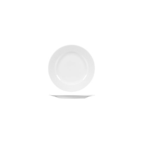 9932406 Churchill Isla White Dinnerware Collection Round Wide Rim Plate 170mm