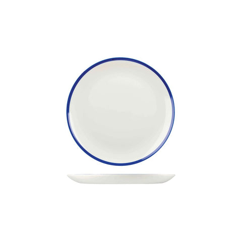 9955116 Churchill Retro Blue Dinnerware Collection Round Coupe Plate 165mm