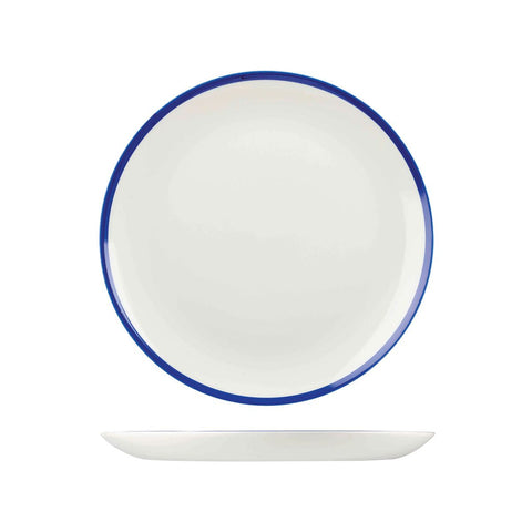 9955126 Churchill Retro Blue Dinnerware Collection Round Coupe Plate 260mm