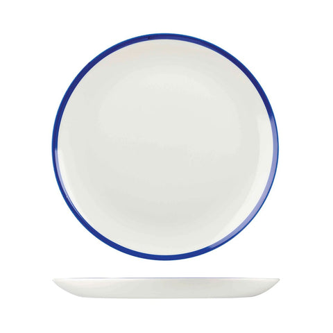 9955129 Churchill Retro Blue Dinnerware Collection Round Coupe Plate 288mm