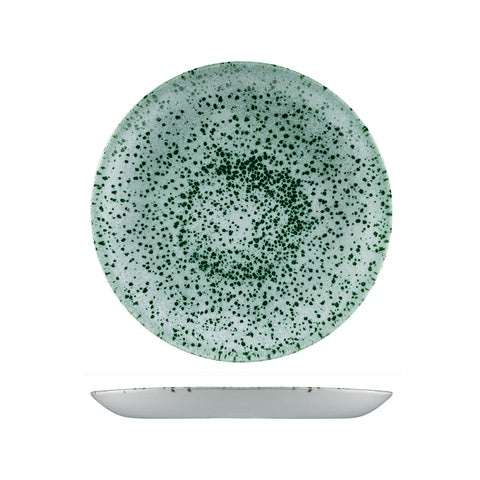 9974126-MG Churchill Studio Prints Mineral Green Dinnerware Collection Mineral Green Round Coupe Plate 260mm