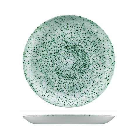 9974129-MG Churchill Studio Prints Mineral Green Dinnerware Collection Mineral Green Round Coupe Plate 288mm