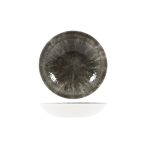 9974618-BK Churchill Studio Prints Stone Quartz Black Dinnerware Collection Stone Quartz Black Round Coupe Bowl 182mm/426ml