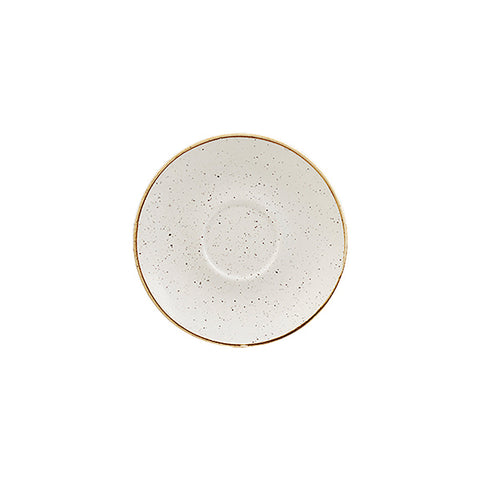 9975028-W Churchill Stonecast Barley White Dinnerware Collection Cappuccino Saucer 156mm