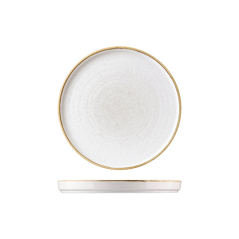 9975150-W Churchill Stonecast Barley White Dinnerware Collection Walled Chefs' Plate 210x20mm