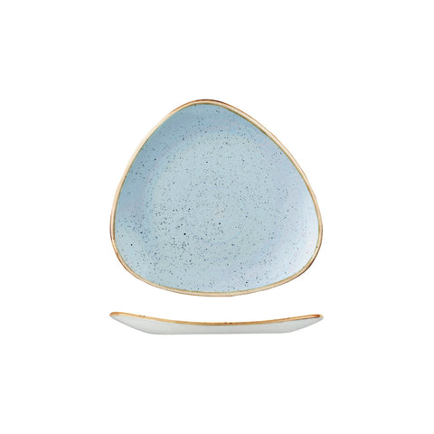 9975319-D Churchill Stonecast Duck Egg Dinnerware Collection Triangular Plate 192x192mm