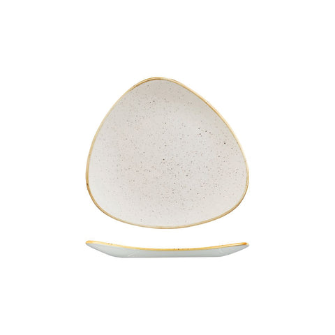 9975319-W Churchill Stonecast Barley White Dinnerware Collection Triangular Plate 192x192mm