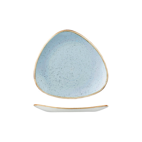 9975323-D Churchill Stonecast Duck Egg Dinnerware Collection Triangular Plate 229x229mm