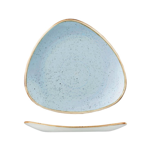 9975330-D Churchill Stonecast Duck Egg Dinnerware Collection Triangular Plate 311x311mm