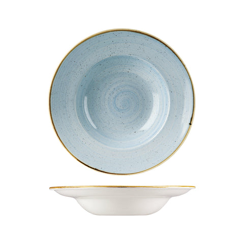 9975424-D Churchill Stonecast Duck Egg Dinnerware Collection Soup / Pasta Bowl 240mm/284ml