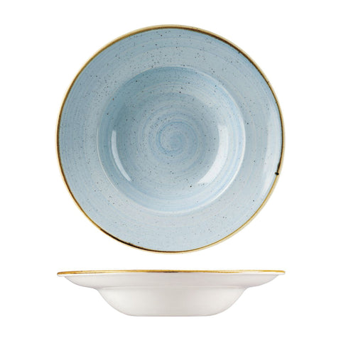 9975428-D Churchill Stonecast Duck Egg Dinnerware Collection Soup / Pasta Bowl 280mm/468ml