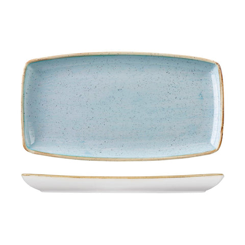 9975535-D Churchill Stonecast Duck Egg Dinnerware Collection Oblong Plate 350x185mm
