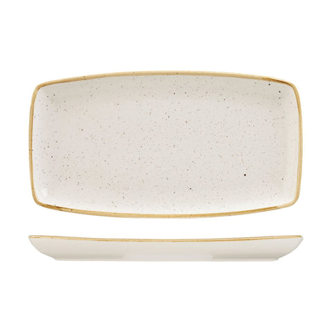 9975535-W Churchill Stonecast Barley White Dinnerware Collection Oblong Plate 350x185mm