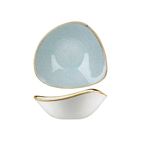9975718-D Churchill Stonecast Duck Egg Dinnerware Collection Triangular Bowl 185x185mm/370ml