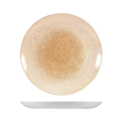 9976129-O Churchill Studio Prints Raku Garnet Orange Dinnerware Collection Raku Garnet Orange Round Coupe Plate 288mm
