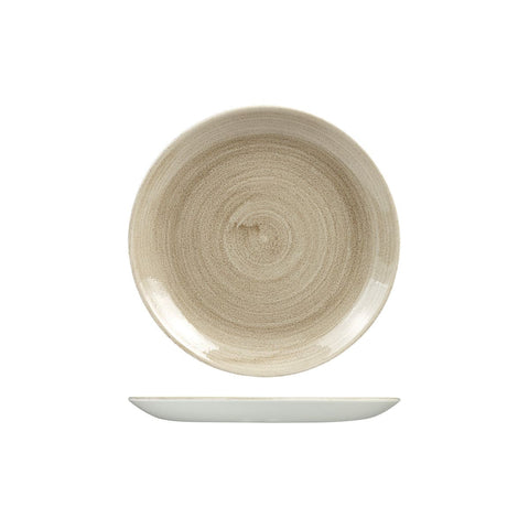 9978122-T Churchill Stonecast Patina Taupe Dinnerware Collection Round Coupe Plate 217mm