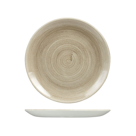 9978126-T Churchill Stonecast Patina Taupe Dinnerware Collection Round Coupe Plate 260mm