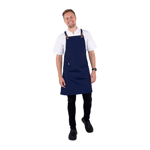 AC-LUCA02 Luca Bib Aprons Luca Bib Apron - Navy