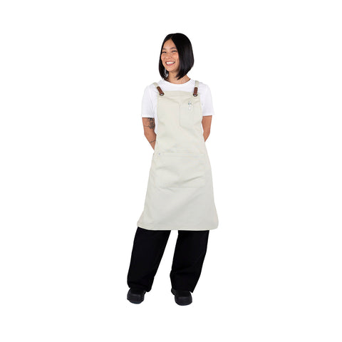 AC-LUCA05 Luca Bib Aprons Luca Bib Apron - Stone