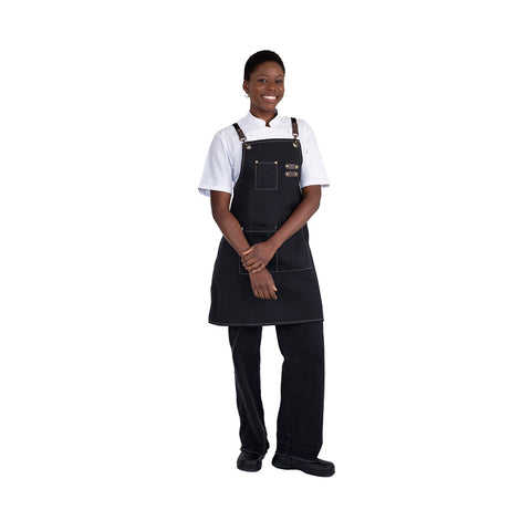 AC-TOMY03 Tomy Bib Aprons Tomy Bib Apron - Black