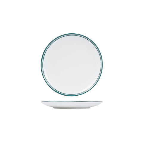 NPR21-G RAK Porcelain Nano Cru Green Dinnerware Collection Nano Cru Green Round Coupe Plate 210mm