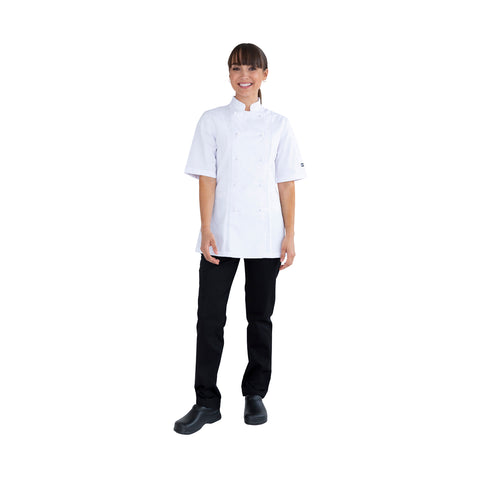 Chef Jacket Lexi White Short Sleeve