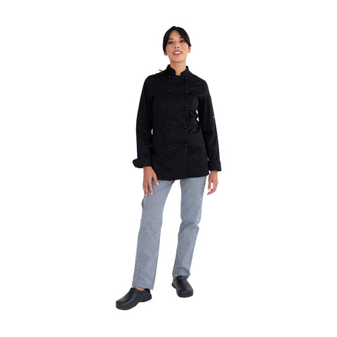 Chef Jacket Lexi Black Long Sleeve