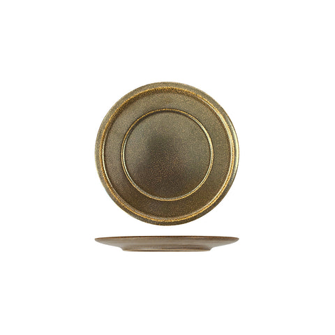 R50-1016-RU RAK Porcelain Rakstone East Rust Dinnerware Collection Rakstone East Rust Flat Plate 160mm