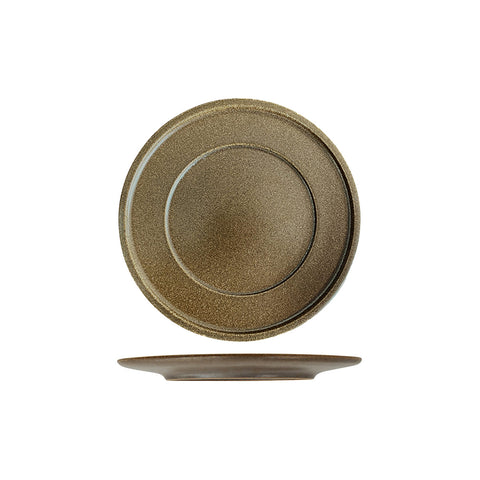 R50-1020-RU RAK Porcelain Rakstone East Rust Dinnerware Collection Rakstone East Rust Flat Plate 200mm