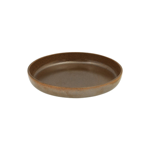 R50-3128-RU RAK Porcelain Rakstone East Rust Dinnerware Collection Rakstone East Rust Deep Round Plate 280mm