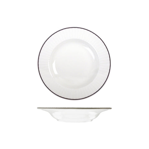 RHRDP23-BK RAK Porcelain Harriette Dinnerware Collection Harriette Round Bowl - Wide Rim 230mm/475ml
