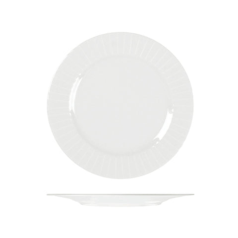 RMRP29 RAK Porcelain Metropolis Dinnerware Collection Metropolis Round Plate - Wide Rim 290mm