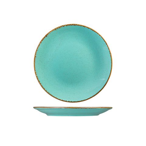 S187628SS Porcelite Seasons Sea Spray Dinnerware Collection Round Coupe Plate 280mm