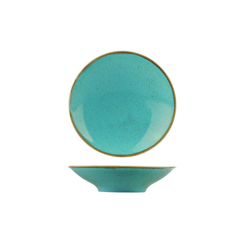 S368126SS Porcelite Seasons Sea Spray Dinnerware Collection Round Footed Bowl 255mm / 1400ml